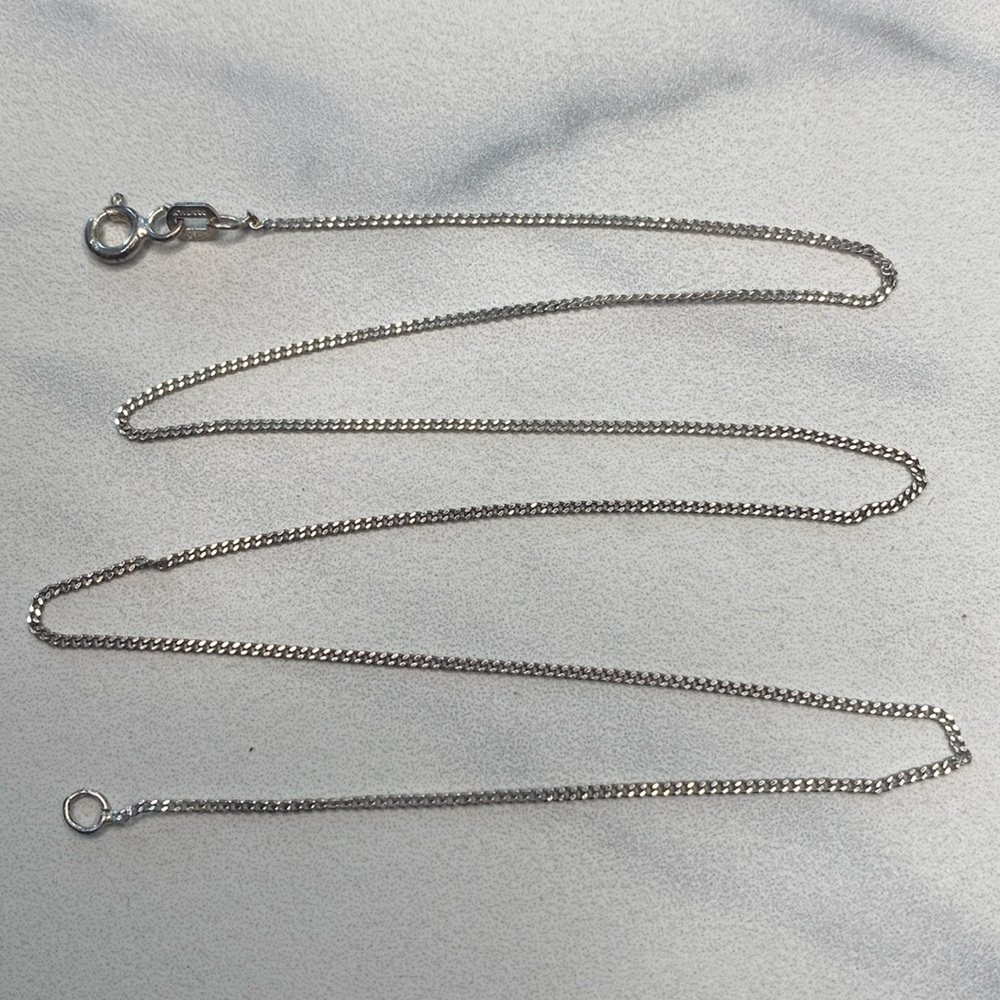 Classic Sterling Box Chain Necklace in Silver